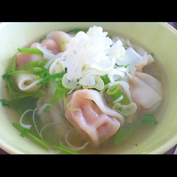 あまった水餃子でリメイク！スープ餃子